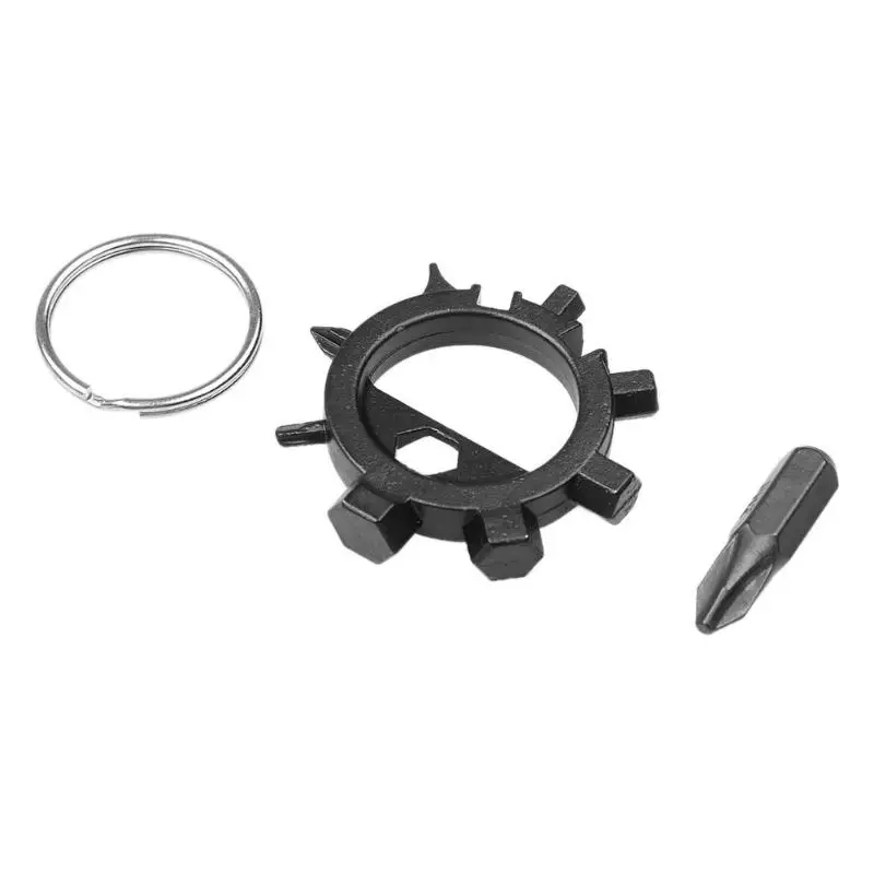 KALAIDUN Screwdriver Eight-claw Multi-function Outdoor Portable Gadget Bicycle Hand Tools Repair Tool 12 Functions Key Ring5