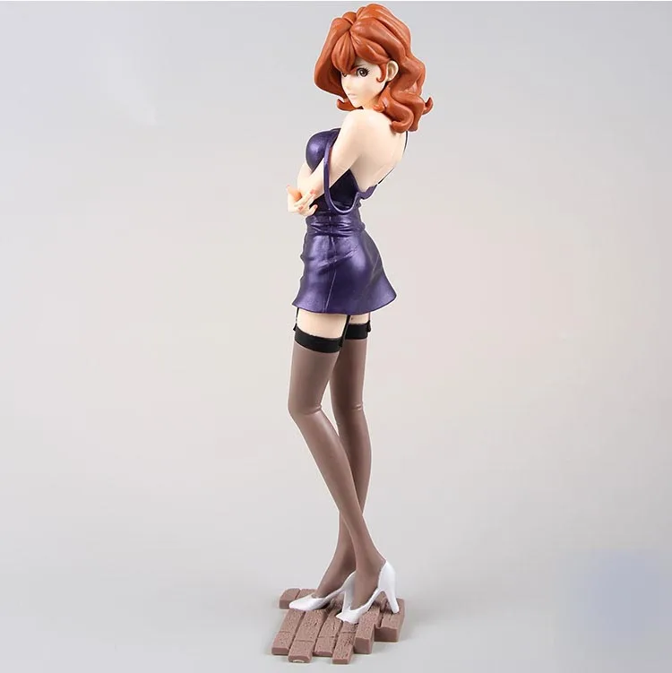 Mine Fujiko 26 см японская оригинальная Аниме Фигурка Lupin III Rupan Sansei Mine Fujiko/Lupin фигурка Коллекционная модель игрушки для мальчиков - Цвет: Mine Fujiko