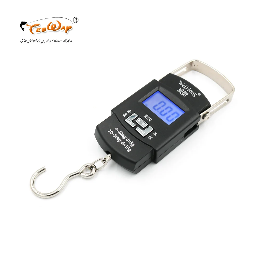 

Portable Spring Scale LCD Portable Scales WeigHeng 50kg Mini Largest Fishing Scale Division Value 0.005kg Fishing Tackle Boxes