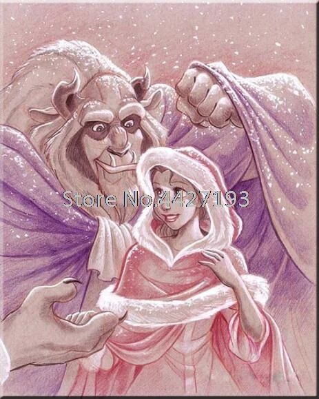 

Beauty beast diamond painting christmas diamant painting accessoires cartoon diy full resin rhinestone embroidery diamond Mosaic