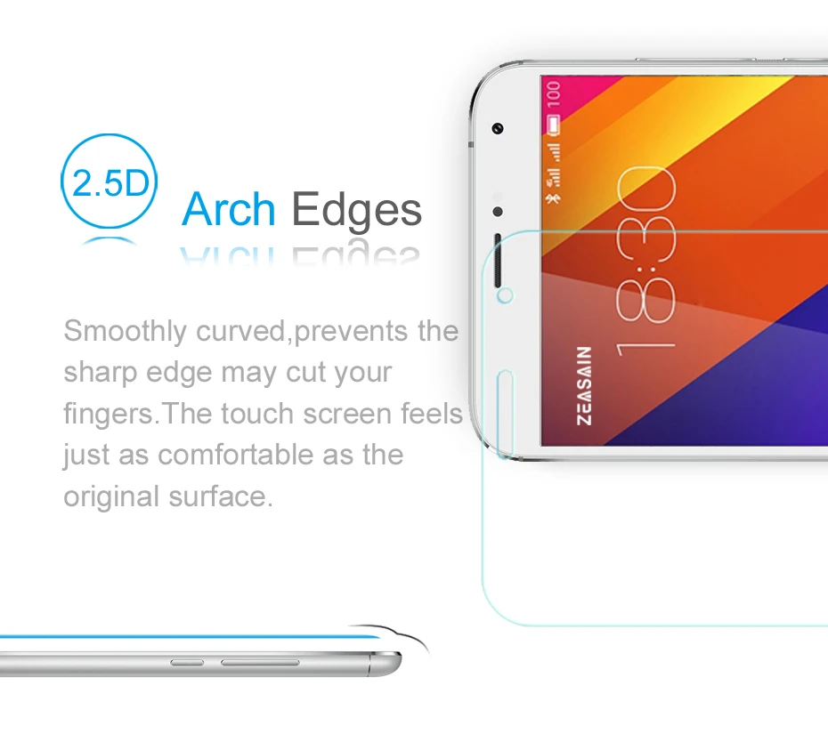 Original ZEASAIN 0.3mm 9H Screen Protector Tempered Glass Film For Meizu MX5 Pro Prime HD Clear 5.5 inch Toughened Film (12)