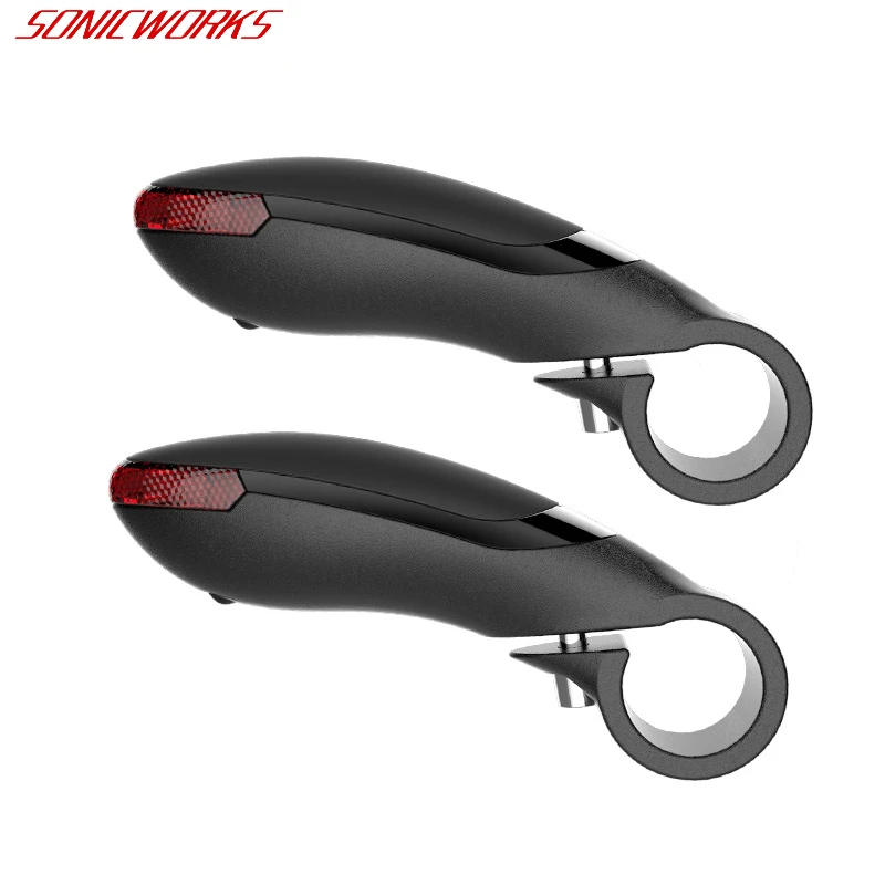 Bicycle Handle Bar Ends MTB Mountain Bike Handlebar Small Auxiliary Bike Parts Turn Light Handlebar Lights Accessories SW0005 (8)