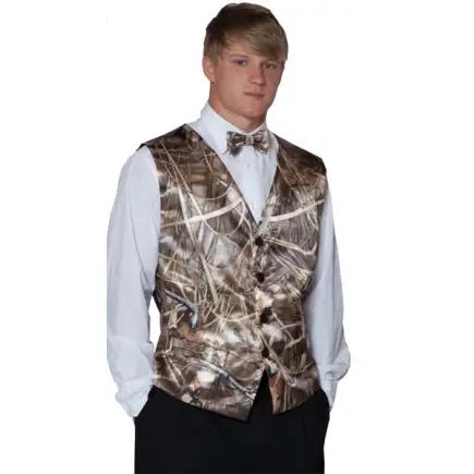 

man realtree wetlands camo formal tuxedo vest custom make free shipping