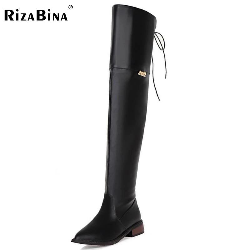 over the knee pointed toe flat boots