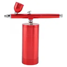 Горячая 0,3 мм Мини Воздушный Компрессор пистолет-распылитель Аэрограф набор 7CC емкость аквариумный воздушный насос