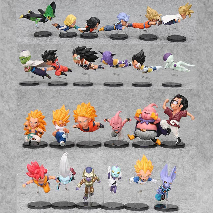 6pcs Set 5 9cm Dragon Ball Z Action Figure Wcf The Historical Characters Vol 1 Vol 3 Toy Toys Smallbuds The Unexpected Gifts