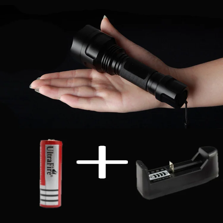 

XML T6 led flashlight 2000 lumens lanterna self defense flashlights light torch bike lights camping equipment C8 HW510