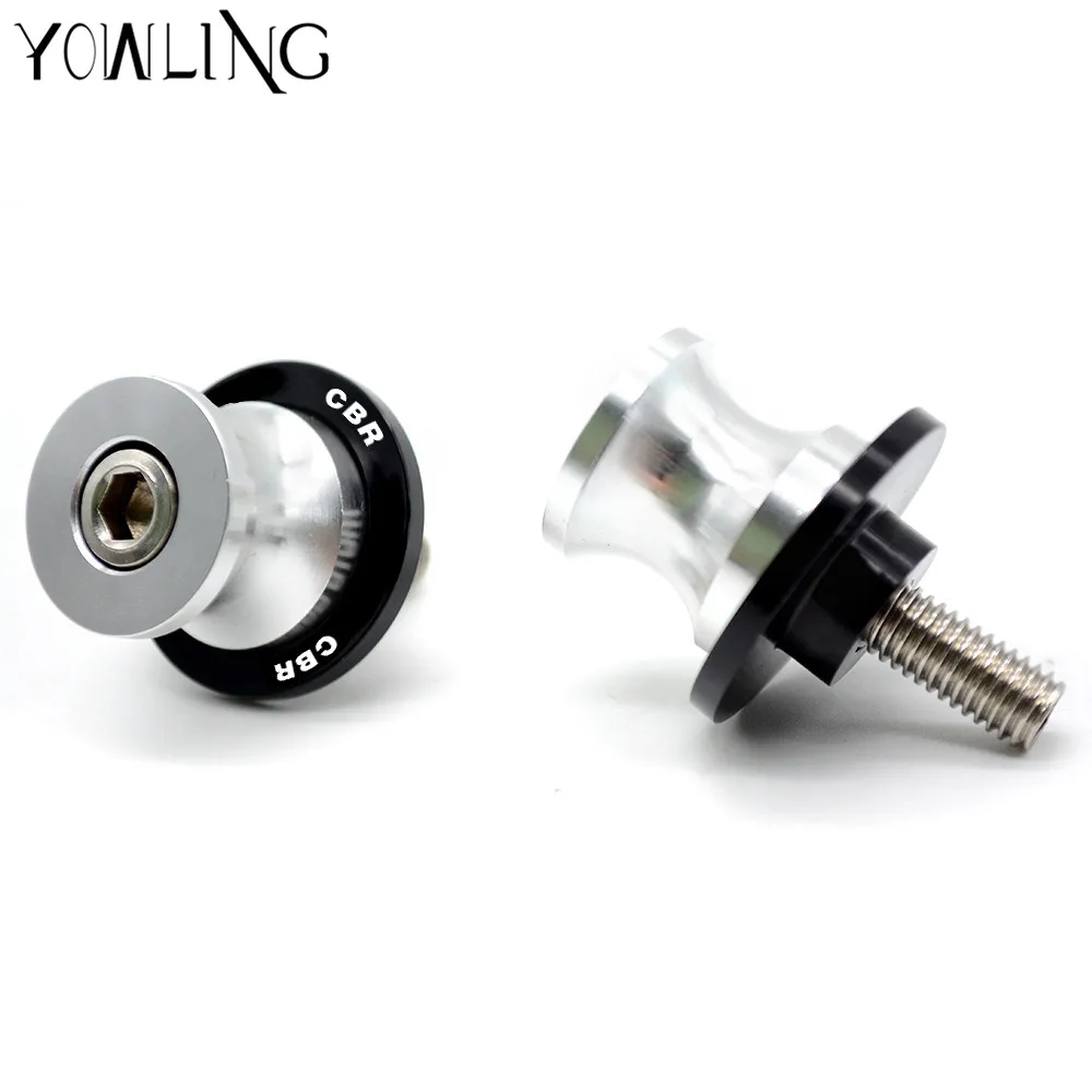  M8 CNC Motorcycle stand screws Swingarm Spools slider Universal For Honda CBR 600 900 954 1000 RR h