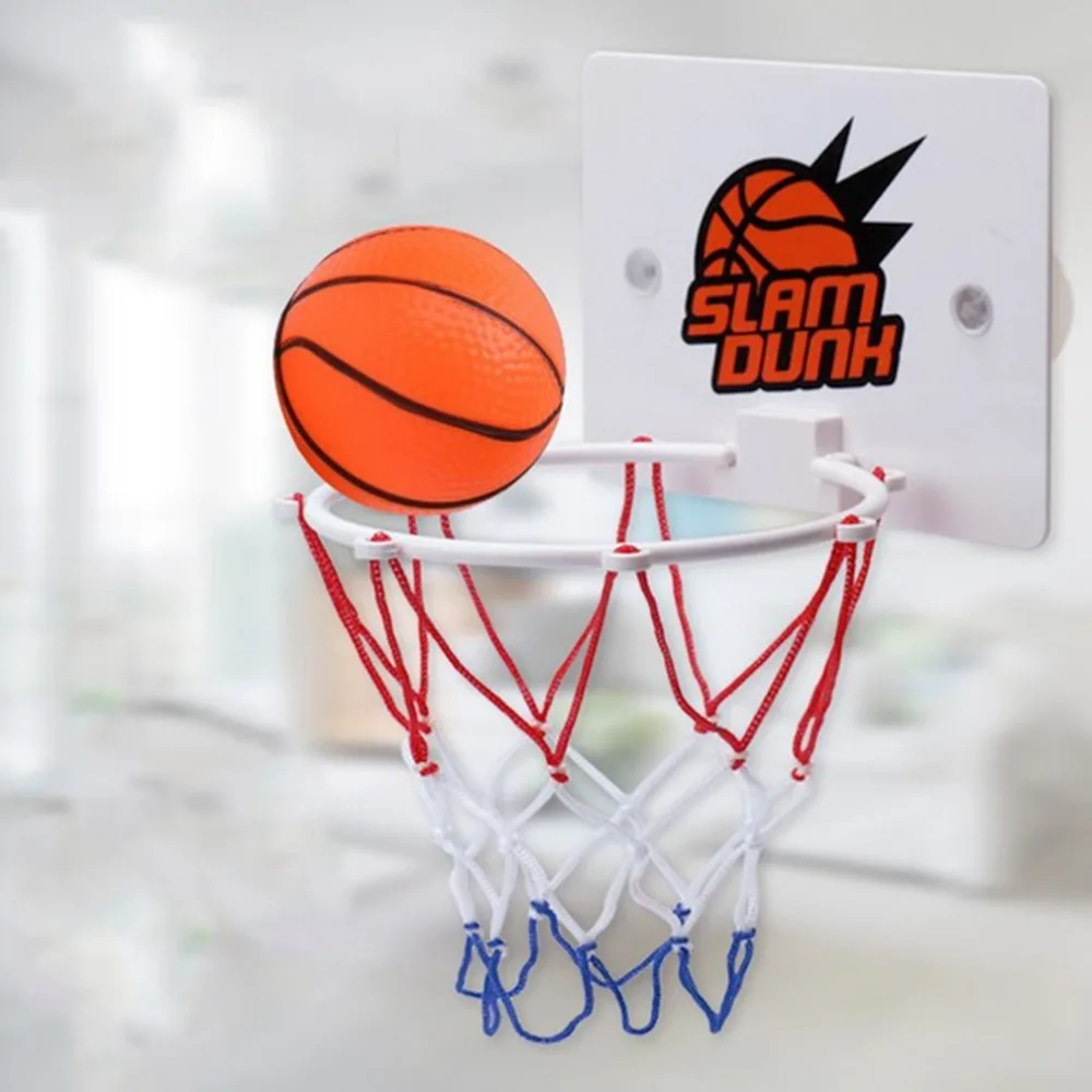 Портативный забавные щит с кольцом для мини-баскетбола игрушки Комплект Домашние любителей баскетбола спортивные игры игрушка набор для
