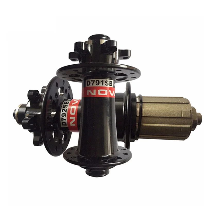 Mountain Bike Hub Novatec D791/D792 Hubs Black or Red MTB Disc Brake