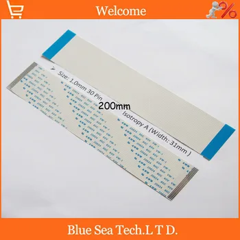 

FFC/FPC Flexible Flat Cable 1.0mm pitch 30 pin 200mm Isotropy A or Anisotropy B cable,AWM 20624.80C 60V VW-1
