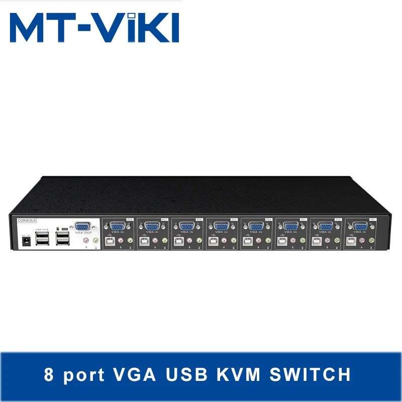 MT-VIKI 8 Port USB KVM Switch with Audio Stero with USB HUB control 8 computers with KVM cable 8 in 1 out MT-0801VK MT-VIKI 8 Port USB KVM Switch with Audio Stero with USB HUB control 8 computers with KVM cable 8 in 1 out MT-0801VK