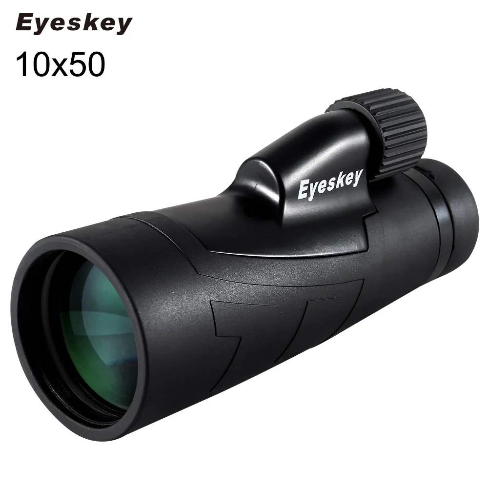 Eyeskey ручной Монокуляр большой объектив водонепроницаемый телескоп качество для охоты высокой мощности с BaK4 призма оптика - Цвет: 8572-10x50