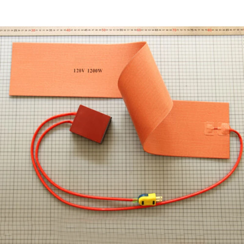 

Orange Silicone Heat Blanket 152mm *914mm 1200W 120V Systems Guitar Side Bending Digital Thermostat Controller