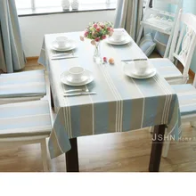 Хлопок окрашенная пряжа ткани шторы могут быть выполнены по индивидуальному заказу скатерти подушки Диван Обложка Три-синий провод