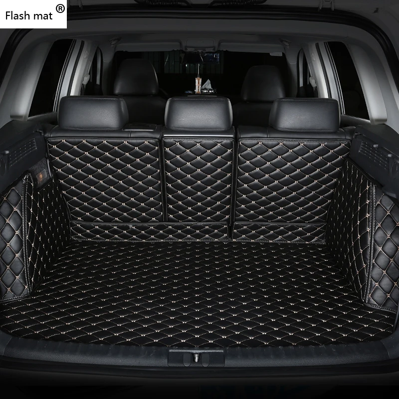 Flash mat leather Car Trunk Mats for BMW e30 e34