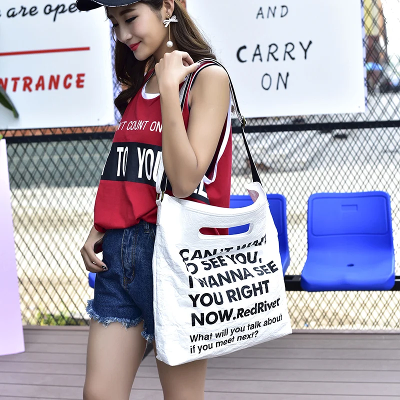 

Letters Women Shoulder Bag Minimalist Messenger Bag Ladies Large Capacity Crossbody Bags Fashion Casual Women Bag Normcore15-437