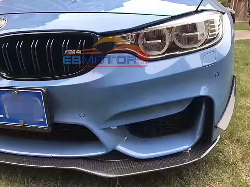 ebmotor-com PS Style Real Carbon Fiber Front lip spoiler For BMW F80 M3 F82 M4 2014UP 2_2560
