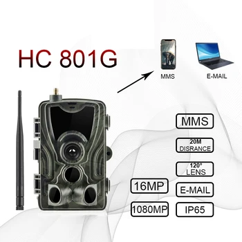 

HC-801G 3G Hunting Camera 16MP Trail Camera SMS MMS IP66 Photo Traps 0.3s Trigger Time 940nm LEDs hunter Wild Camera hunt