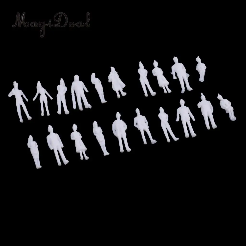40pcs miniature figure 1/100 Architectural human scale diorama model ABS plastic people