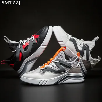 

SMTZZJ Brand Casual Shoes Men Flat Sneakers Breathable Fashion Mesh Man Trainers Lightweight Summer 2019 Men Sports Shoes