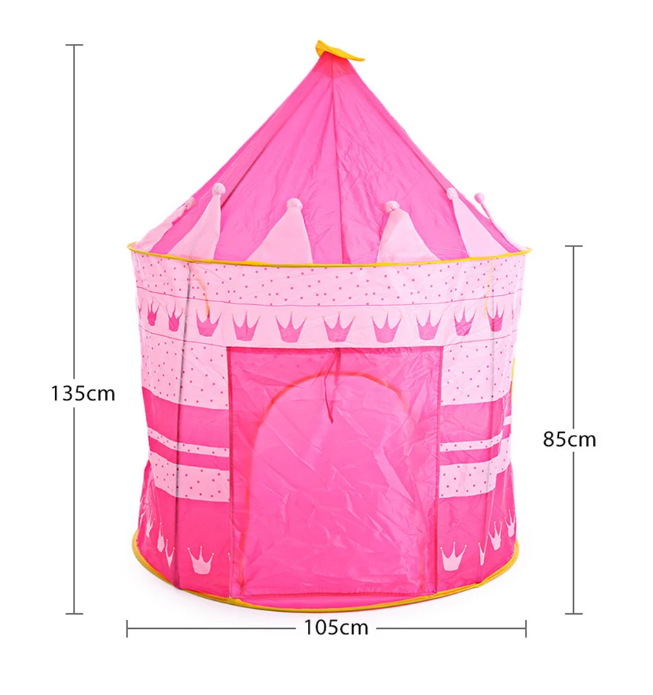 Принцесса Игровая палатка портативный мальчики девочки палатки в форме замка складной Крытый Открытый Сад домик Детские шарики бассейн игровой домик детская