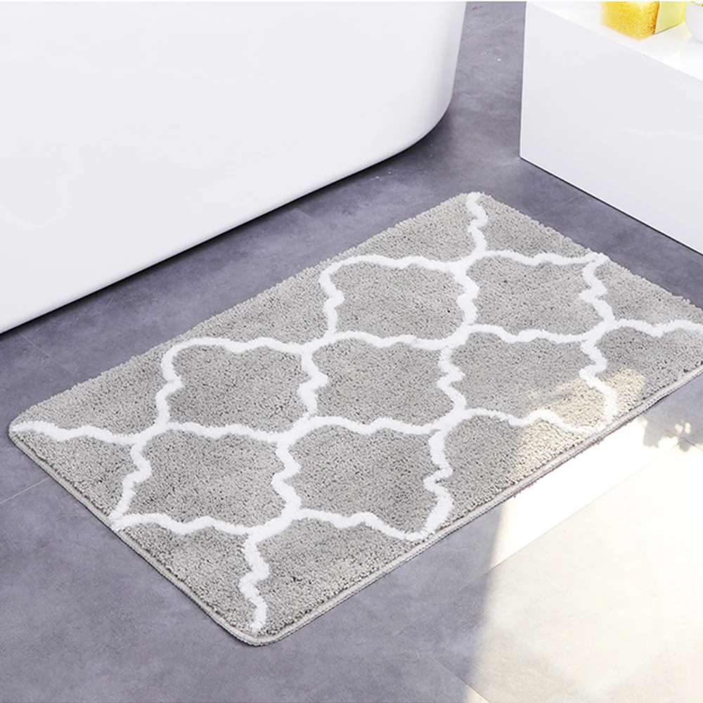 

More Size Anti Skid Ground Mat Microfiber Machine Washable Super Absorbent Bath Mat Carpets for Bathroom Toilet Living Room