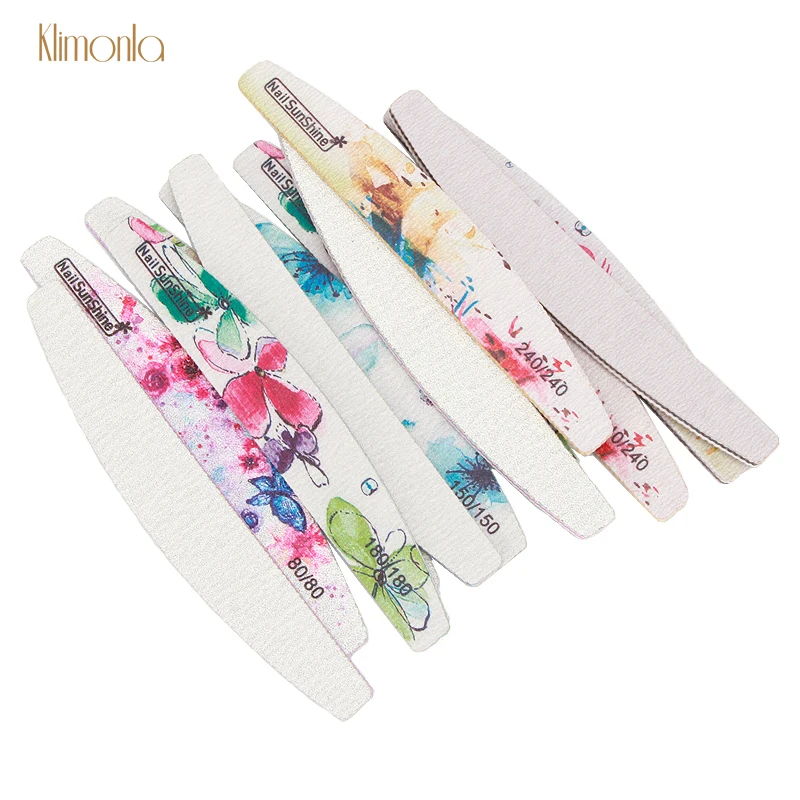 

50Pcs Professional Nail Files Mix 6 Grit Beauty Makeup Fingernail Sanding Polishing Buffer For Manicure UV Gel Varnish File