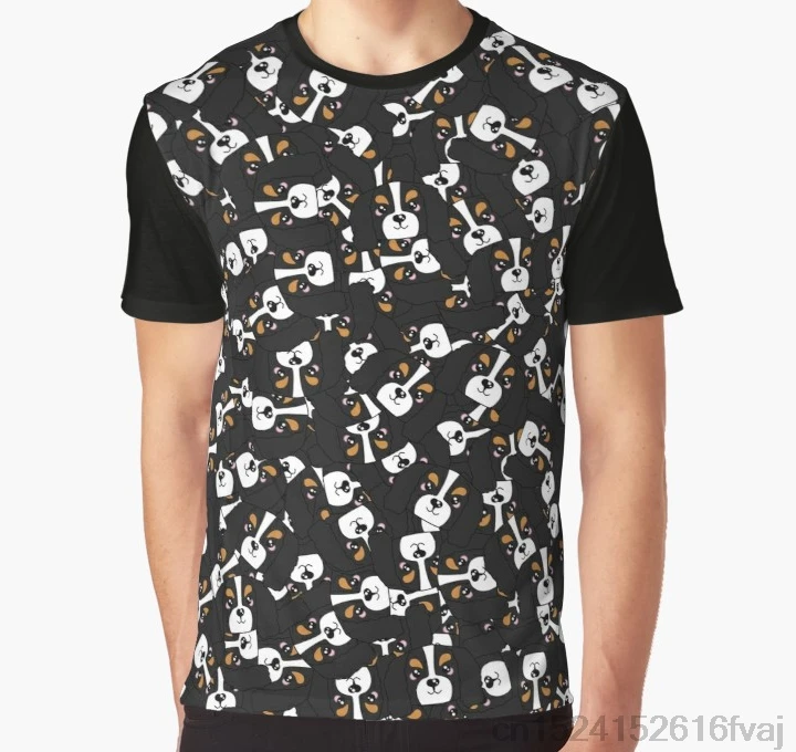 

All Over Print Women T Shirt Men Funny tshirt Mini Cavalier King Charles Spaniel Graphic T-Shirt