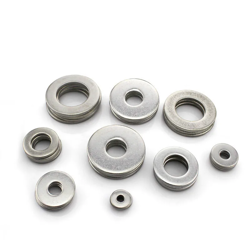 

20PCS-M4/5/6/7/8/10 DIN125 304 Stainless Steel Small Side Flat Washer / Plus Flat Washer