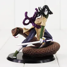 5.5'' 14cm Naruto Series Orochimaru Snake Figure Toy Cool Orochimaru With Grass-Cutting Sword Model Doll for Collection