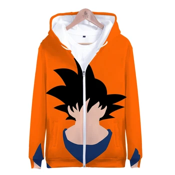 

Fashion Zipper Hoodies DRAGON BALL 3D Print Zipper coat Hoodies Men's high quality Unisex DRAGON BALL Streetwear Zipper Hoodie