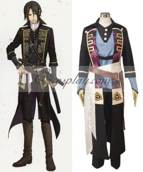 Костюм для косплея Hakuouki Shinsengumi Kitan Hijikata Toshizo E001 | Тематическая одежда и униформа