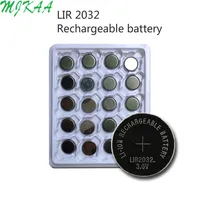 20x Rechargeable Lithium-ion Batteries 3.6V LIR2032 Repeatedly Used 500 Times Replace CR2032 Button Coin Cell Battery New east kawasaki toky encoder new version hy38a6 p 500 replace of hy38a6 p4ar 500