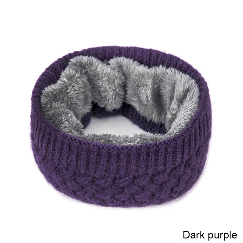purple1 SuperB&G женские шарфы вязаные шарф модные женские шарф унисекс зимние вязаные шарфы из бархата и хлопка шею женщина крючком кольцо мужчин цикл шарф шарфики женские - Цвет: purple1