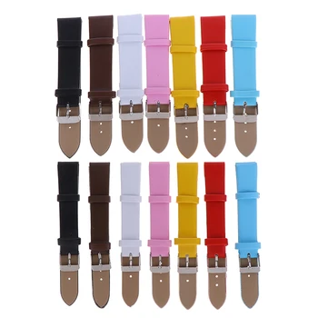 

Candy Color 16MM 20MM Smooth Grain Leather (cow Split) Watches Band Watch Strap Men Women Straps