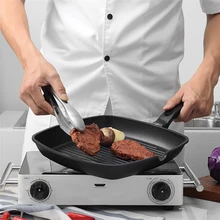 Практический Нержавеющая сталь салат барбекю Кухня Пособия по кулинарии Еда выступающая посуды Тонг горячая Распродажа C0328#30