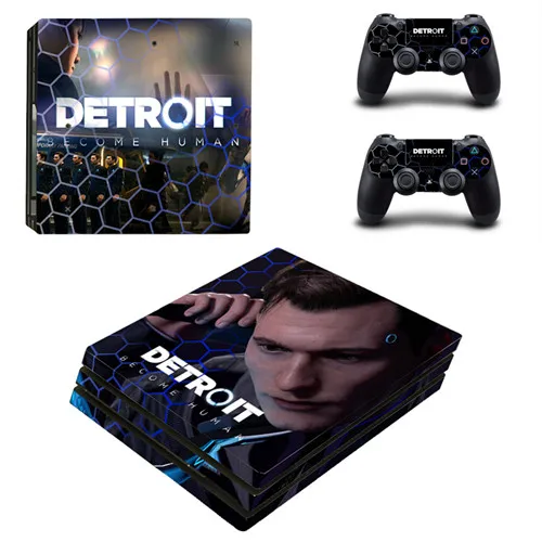 Игра Detroit Been Human PS4 Pro наклейка для кожи наклейка для sony PS4 playstation 4 консоль и 2 контроллера PS4 Pro Skins наклейка s - Цвет: YSP4P-2083