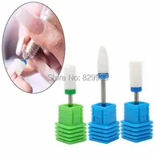 Free Shipping New Ceramic Nail Drill Bits Set For Chiropody Podiatry Manicure Nail Art Salon Foot Care Cuticle Polishing Tools
