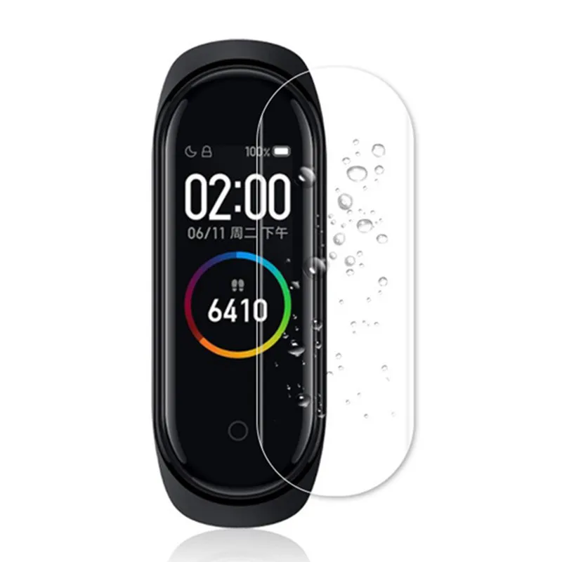 Для Xiaomi Mi Band 4 Защитная мягкая пленка для Xiaomi Mi Band 4 аксессуары для смарт-браслета полноэкранная проницаемая пленка