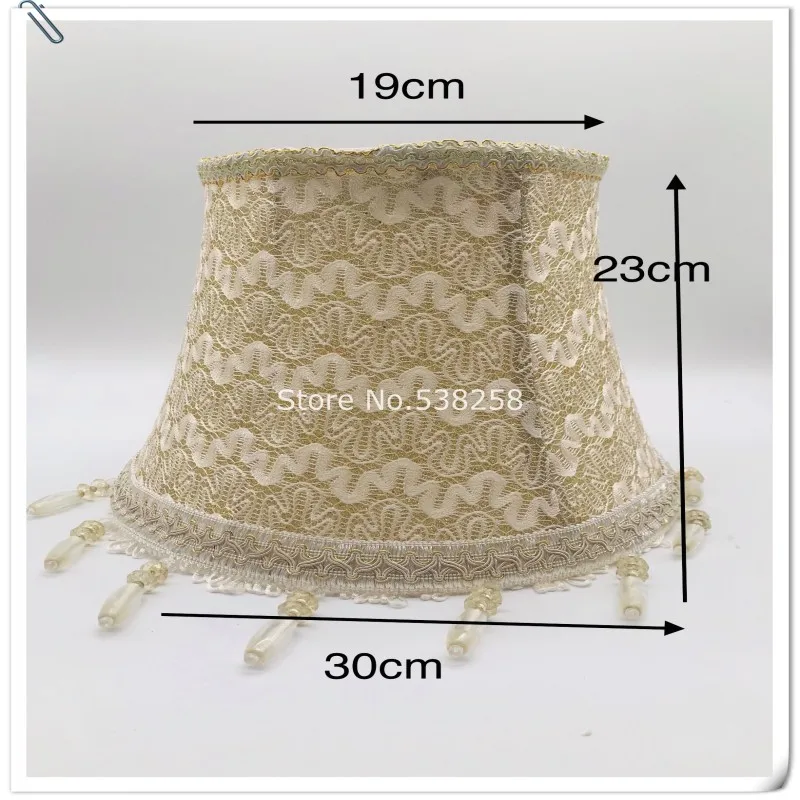 

E27 Art Deco Lamp shade for table lamp Golden pattern fabric lamp shade Nordic Style Modern Lamp Cover for Home Decoration