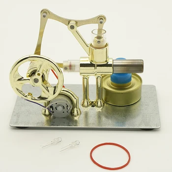 

Ornament Discovery Alternator Stirling Engine Balance Engine Motor Model Heat Steam Education DIY Model Toy Gift For Kids Craft