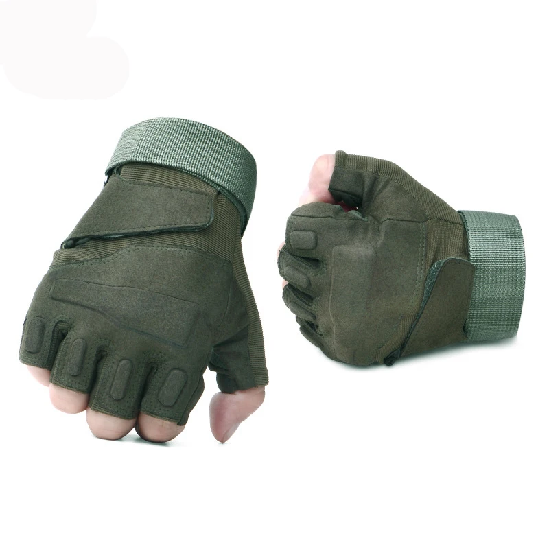 Спортивные охотничьи перчатки военные армейские съёмки Нескользящие резиновые перчатки на костяшках Спорт на открытом воздухе походные рыболовные тактические перчатки