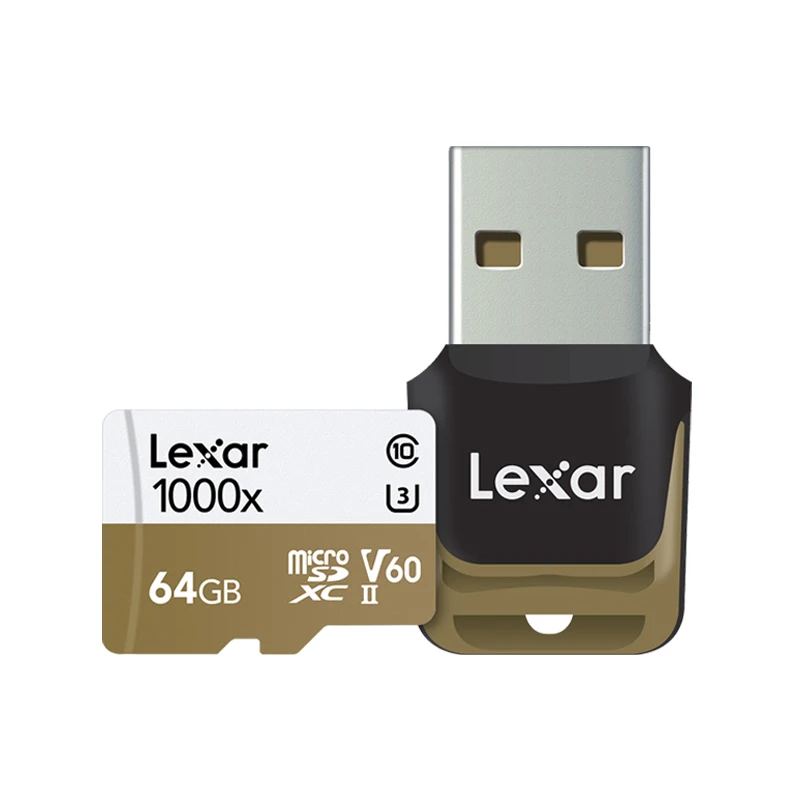 Lexar 150 МБ/с./с 1000x Micro SD карта 32 Гб класс 10 64 ГБ micro SDXC 128 ГБ tf карта памяти UHS для дрона спортивная видеокамера - Емкость: 64GB