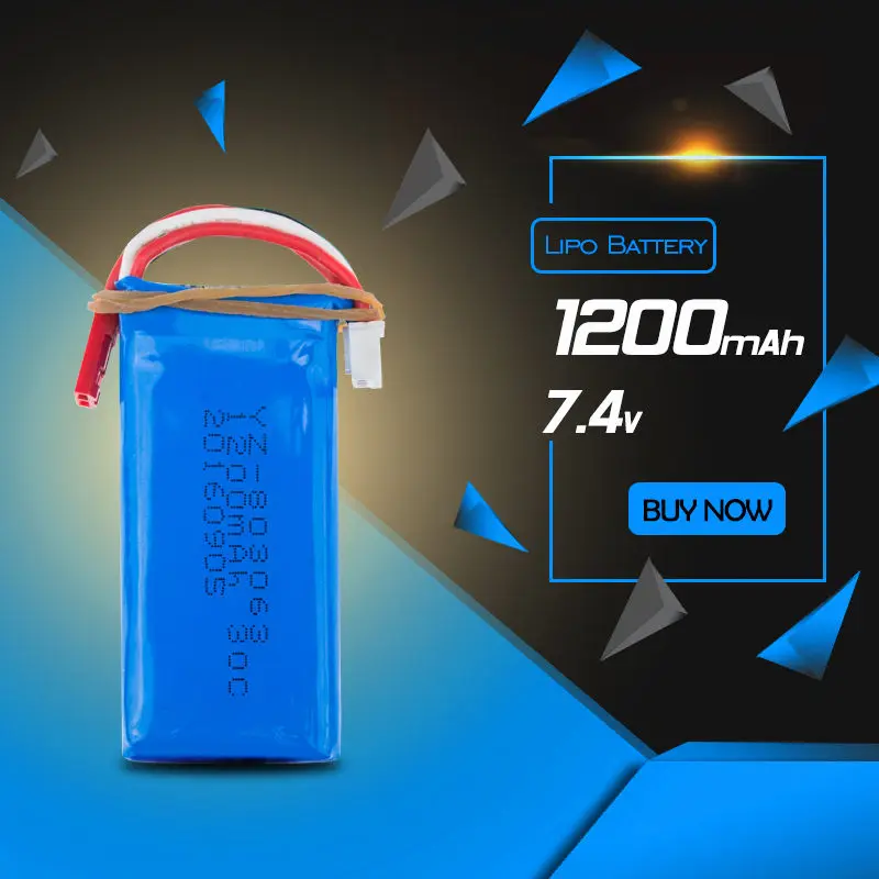 7 4 в 1200 мАч 25C Литий-полимерный аккумулятор для WLtoys Yi Zhan Tarantula X6 MJX X101 или JRC H16 RC