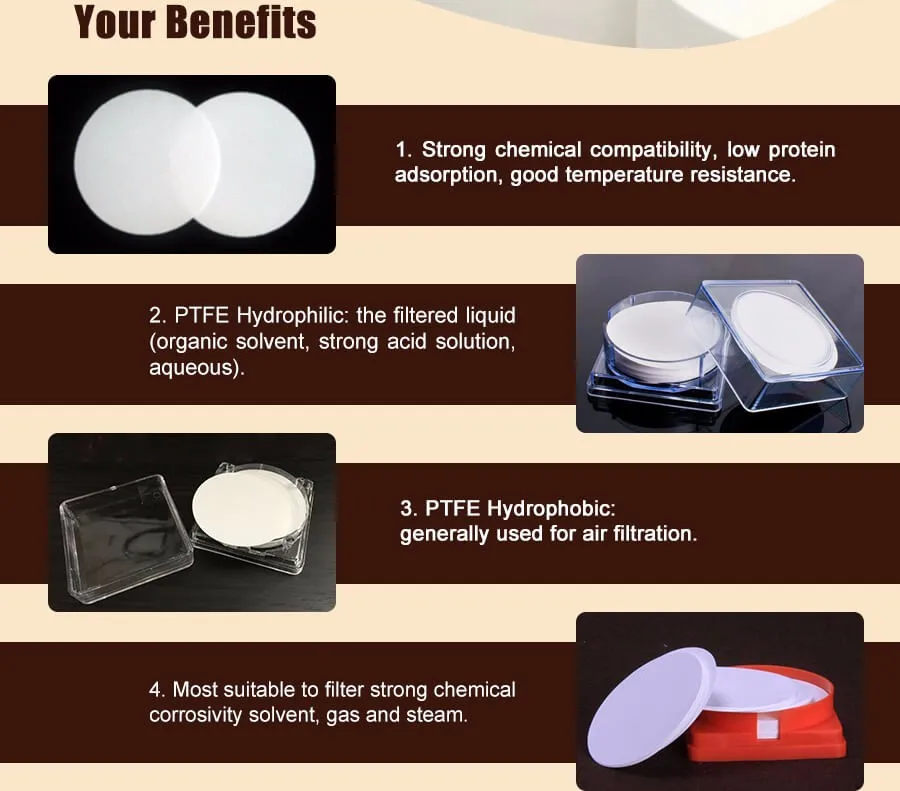 PTFE Microporous Membrane 0.22  50mm  (2)