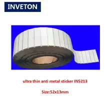 Пассивная Коммерческая наклейка на холодильник 860-960 МГц ультратонкая металлическая наклейка uhf rfid анти-металлическая бирка для управления активами ноутбука