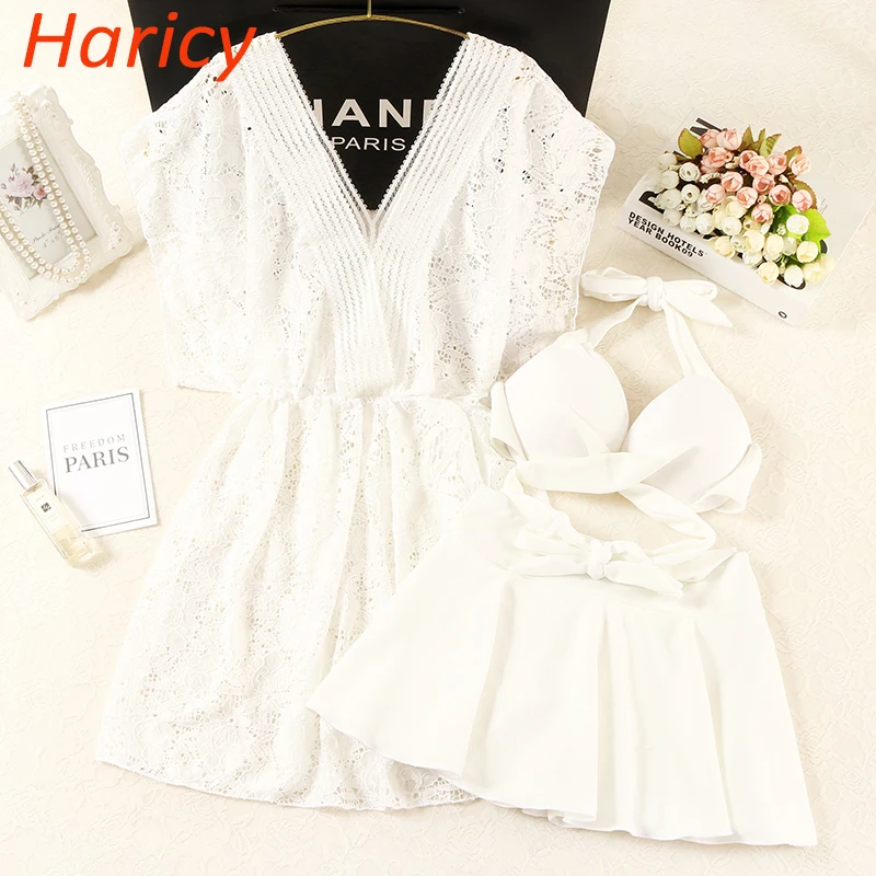 

2019 Sexy Plus Size Bikinis Plus Size Women Swimwear Dress Beach Bathing Suit Push Up Bikini Set Halter Bandage Swimsuits