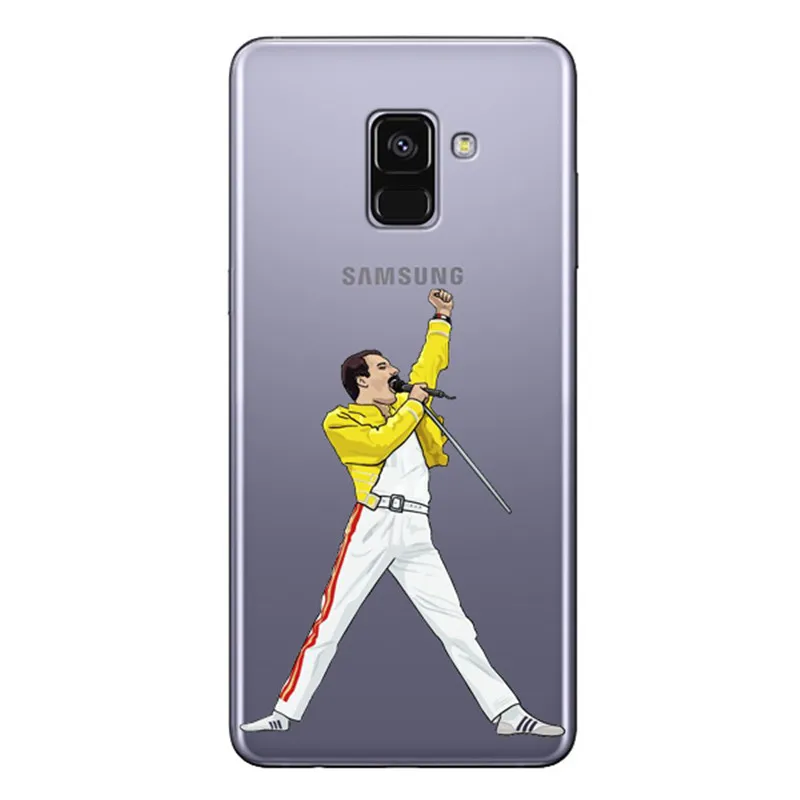 Freddie Mercury Rainha banda Qualidade Роскошный чехол для телефона для samsung S6 7 8 9 Plus Edge Note 8 9 силиконовый чехол - Цвет: TPU