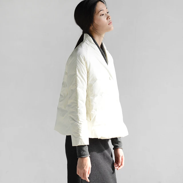 Cheap [Journey]The original dimensional A type short down jacket design art all-match sleeved warm winter coat